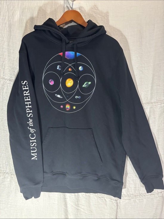 Coldplay Other - Official Coldplay Music of the Shperes Tour Hoodie Black 2XL Like New